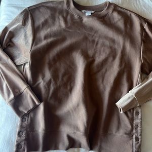 Athleta cozy velvet sweatshirt